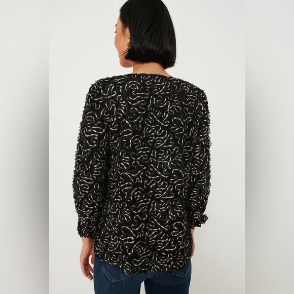 Tuckernuck Nightly Organza Easton Blouse (S) - Picture 4 of 14